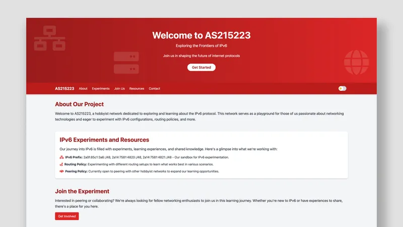 AS215223 homepage